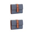 thumbnail image 4 of pitrice Leather Women Purse Rectangular Trifold for Zipper Hasp Stylish Card Holder Photo Folder Wallet Notecase Birthday Gift Blue 2Set, 4 of 6