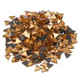 thumbnail image 1 of Uxcell 200g Stained Glass Mosaic Triangle 0.55'' Gold Glass Mosaic Tiles Bulk for Craft Handmade Project, 1 of 8