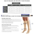 thumbnail image 2 of Truform Knee High Stockings, Closed Toe: 20 - 30 mmHg, Beige, Large (short length), 2 of 7