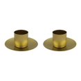 thumbnail image 2 of Thinsony Pillar Candle Holder Candlelight Home Decor Party for Dining Christmas Gold Small 2Set, 2 of 6
