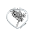 thumbnail image 1 of Bird Paint Flying Loyal Heart Mirror Travel Magnification Portable Handheld Pocket Makeup, 1 of 3