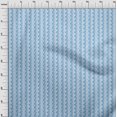 thumbnail image 3 of oneOone Viscose Chiffon Turquoise Blue Fabric Asian Ikat Sewing Craft Projects Fabric Prints By Yard 42 Inch Wide, 3 of 3