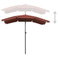 thumbnail image 2 of vidaXL Garden Parasol with Pole 200x130 cm Terracotta, 2 of 3