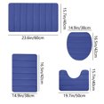 thumbnail image 3 of Memory Foam Bath Mat Sets 4 Piece,Extra Soft Bathroom Rugs Non Slip and Absorbent Mats,Soft Absorbent Memory Foam Bath Mats Set,Dry Fast Bath Mat,Thick Machine Washable Bath Rug Set for Bathroom, 3 of 9