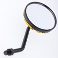 thumbnail image 3 of S SERENABLE 2 Pcs Universel Moto Cyclomoteur Scooter Miroir Rond 10mm Rétroviseur Doré VTT, 3 of 9