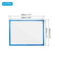 thumbnail image 2 of Unique Bargains 12"x17" Magnetic Display Frame A3 Adhesive Magnetic Sign Holder Blue 5 Pack, 2 of 6