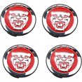 thumbnail image 1 of 4 Pcs - Capuchons de Moyeu de Roue, Couvercle de Centre de Roue de Voiture en Matériau Aluminium Accessoires de Style Automobile pour J-aguar XFL XEL XE XJ XF, 1 of 4