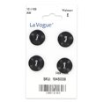 thumbnail image 3 of LA VOGUE 14 mm (0.55 in) bouton à 2 trous, noir, 3 of 6