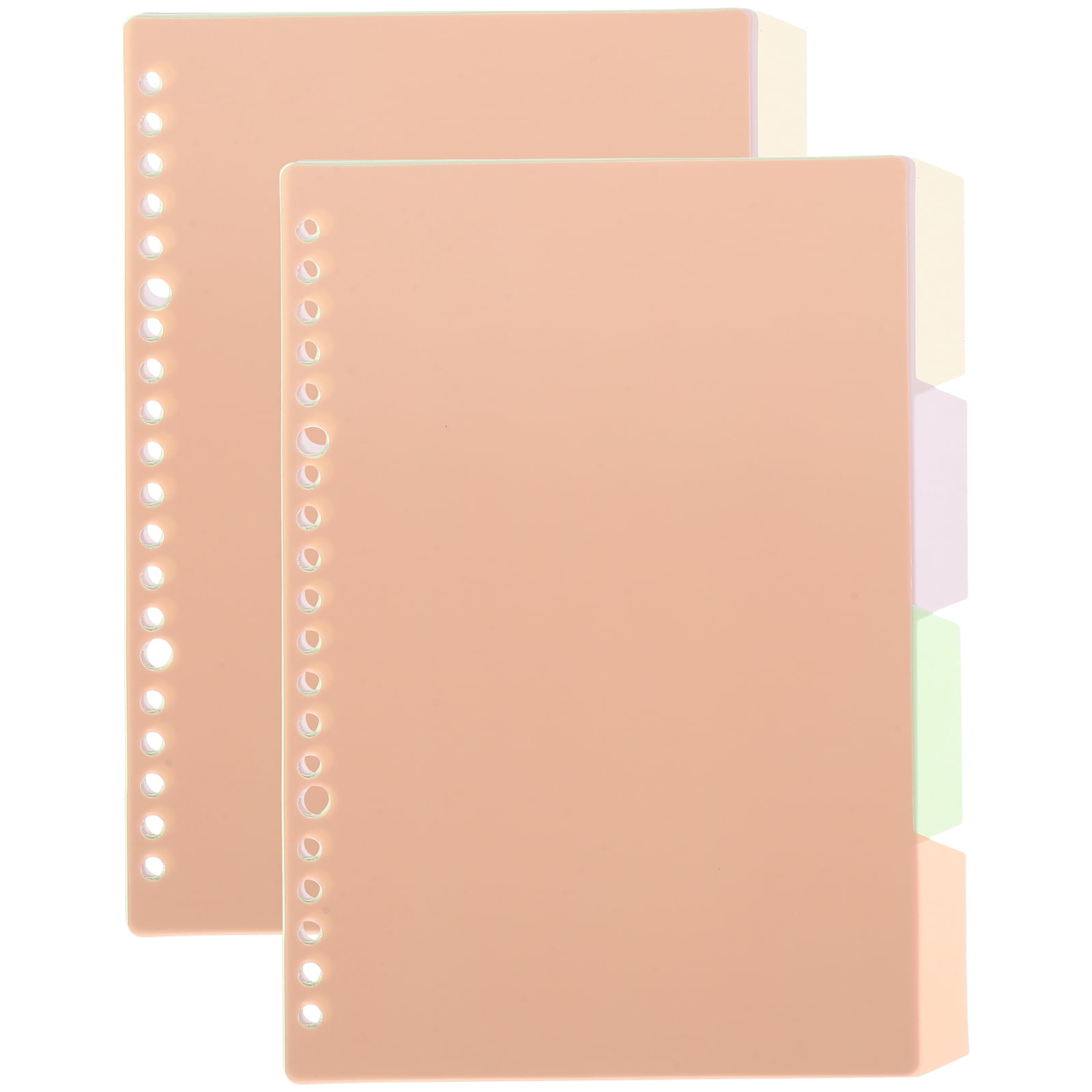 KAKOWELY tabs binder 10pcs Office Binder Book Dividers Detachable Binder Tabs Notebook Binder Dividers8.35"X6.1"X0.08"