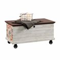 thumbnail image 1 of Sauder® Eden Rue Collection Rolling Chest, White Plank with Spiced Mahogany accent, 419590, 1 of 4