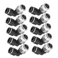 thumbnail image 2 of LHCER 10 Pcs Connecteurs Pneumatiques en Forme de L Filetage Externe Angle Droit Raccords Rapides Accessoires de Compresseur d'Air, Raccords de Tube, Raccords d'Air, 2 of 8