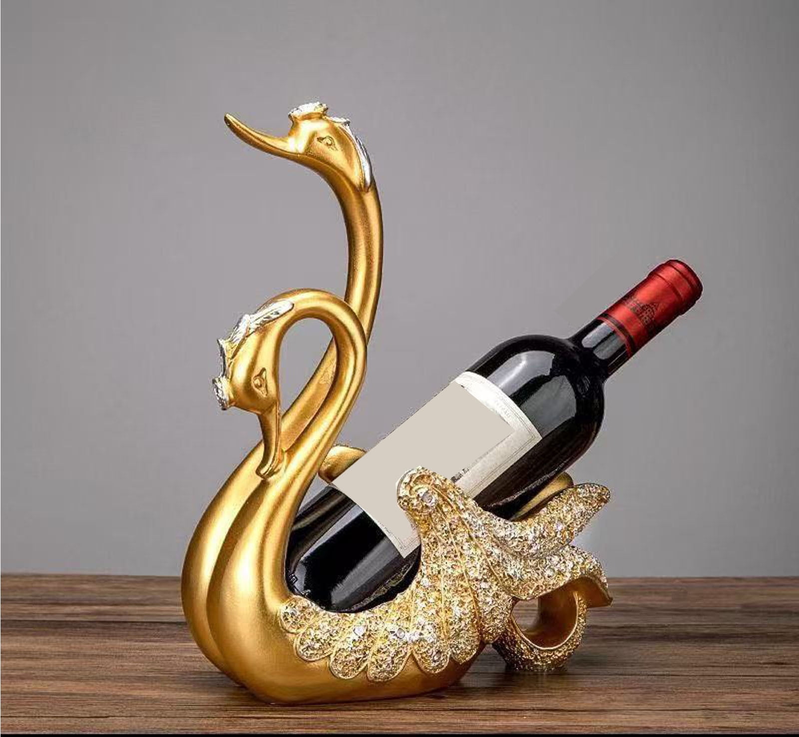 Modern Home Decor Red Wine Rack Decoration Modern Wine Cabinet Villa Home Decoration Craft Decoration Wine Decor for Kitchen
