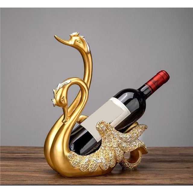 Modern Home Decor Red Wine Rack Decoration Modern Wine Cabinet Villa Home Decoration Craft Decoration Wine Decor for Kitchen