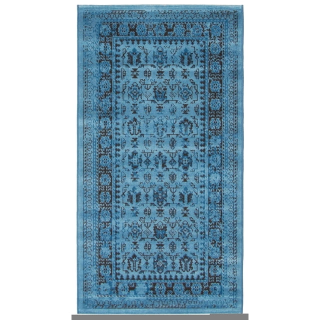 ECARPET Traditional Style Area Rug for Dining Room, Living Room and Bedroom Wilby Blue