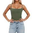 thumbnail image 1 of Women's Everyday Layering Tank Top with Adjustable Straps and Removable Padding for Casual Wear and, 1 of 6