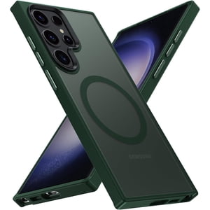 Entronix Shockproof Heavy Duty Cell Phone Case for Samsung Galaxy S24 Ultra, Green
