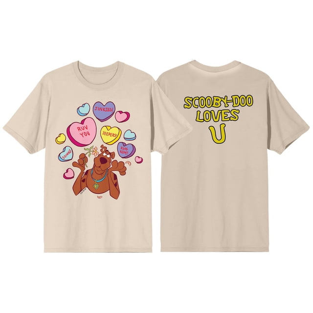 Scooby-Doo! T-Shirt Beige « Loves You »