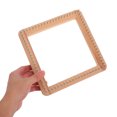 thumbnail image 3 of Wooden Knitting Loom Square Weaving Board Wooden DIY Board Mini Knitting Board for Crafting Hats Scarves and Shawls Weaving Tool for Beginners and Experts Knitting Tools, 3 of 6