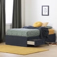 thumbnail image 1 of South Shore Summer Breeze Twin Mates Bed with 3 Drawers, in Blueberry, 1 of 10