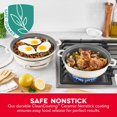 thumbnail image 5 of Dash Stacks Stacking Cookware Set with Electric Burner - Features CleanCoating Ceramic Nonstick Coating - Versatile Nestable Pieces - Convenient Storage - Cream 8-Piece, 5 of 5