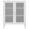 thumbnail image 3 of vidaXL Storage Cabinet White 80x35x101.5 cm Steel, 3 of 5