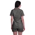 thumbnail image 4 of Moomaya Pyjama pour Femmes Imprimé, Ensemble Deux Pièces à Col Cranté avec Short, 4 of 6