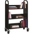 thumbnail image 2 of Pemberly Row Single-sided Mobile Book Cart Black, 2 of 4