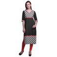 thumbnail image 1 of Bimba Panel Kurta Printed Women Straight Kurti Indian Summer Clothing, 1 of 5