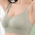 thumbnail image 4 of Amzcrzy 3PC Womens Bras Comfortable Supportive Lift Push up Bra Trendy Solid Color Ribbed Seamless T Shirt Bra 2XL, 4 of 8