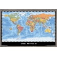 thumbnail image 1 of Map - World Wall Poster, 22.375" x 34", 1 of 4