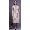 thumbnail image 2 of Bimba Tuniques Droites pour Femmes Imprimées Sans Manches Kurti Décontractée Robe Moyen, 2 of 5