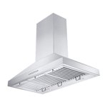 ZLINE KL3-48 48" Hotte murale montée avec moulage de la Couronne, acier inoxydable