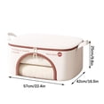 thumbnail image 1 of Storage Bag With Large Capacity Zipper Closure Ningbo Proof Cotton And Linen Handle Bedroom Quilt Clothing Storage And Packaging, 1 of 3