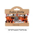 thumbnail image 3 of D Beaded Bracelet Set Gothic Layered Design For Women Accessories Jewelry Gift Stretch Fit Stackable Araneid Pumpkin Theme Resin Craftwork Party Fashion Durable Material Adjustable Size, 3 of 7