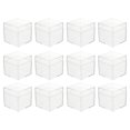 thumbnail image 1 of CHUANK 12 Pcs Boîtes Carrées Transparentes avec Couvercles 5x5x5cm, 1 of 10