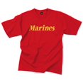 thumbnail image 1 of Rothco Marines T-Shirt Imprimé - Rouge, Large, 1 of 6