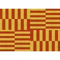 thumbnail image 1 of Ahgly Company Tapis Rectangulaire Lavable en Machine Intérieur Transitionnel Néon Rouge, 2 Pieds x 5 Pieds, 1 of 7