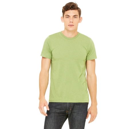 BELLA+CANVAS T-Shirt Jersey CVC pour Homme, TG, Vert Chiné