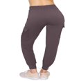 thumbnail image 3 of CHOK Pantalon Cargo Jogger Décontracté Super Doux pour Femmes Noir G, 3 of 6