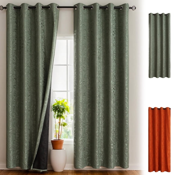 Sentmoon Blackout Curtains Curtains for Living Room 95x51 Inches High Blackouts Elegant Curtains Sunscreen Heat Insulation Suitable for Balcony Bedroom and Living Room Curtain 1 Pcs Pack