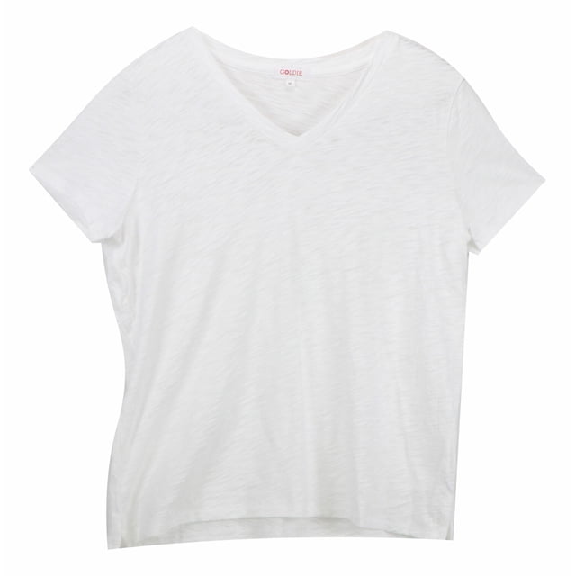Goldie T-shirt Transparent Blanc à Manches Courtes pour Femme - G