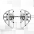 thumbnail image 3 of tredstone Motorcycle Foot Pegs Rest Footrest Pedals for Touring Electroplate, 3 of 9