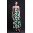 thumbnail image 2 of Bimba Robe Longue Maxi d'Été pour Femmes Teinture sur Nœuds Imprimée à Col en V Tenue de Villégiature de Vacances-TP, 2 of 6