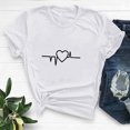 thumbnail image 2 of Diufon Hauts de la Saint-Valentin pour Femmes, Tunique Décontractée à Manches Courtes, Chandail à Col Rond, Blouse Tendance Mignonne à Imprimé Graphique, 2 of 6