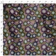 thumbnail image 4 of Soimoi Brown Poly Georgette Fabric Artistic Floral Printed Fabric 1 Yard 42 Inch Wide, 4 of 5