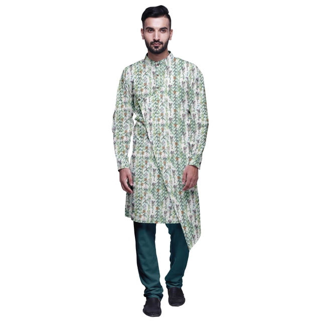 Atasi Designer Printed Kurta For Boys Casual Kurta Pajama Set Summer Clothing