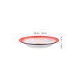 thumbnail image 4 of 2Pcs Enamel Plates Salad Pasta Bowls Enamelware Dinner Plates Food Snacks Tray, 4 of 8