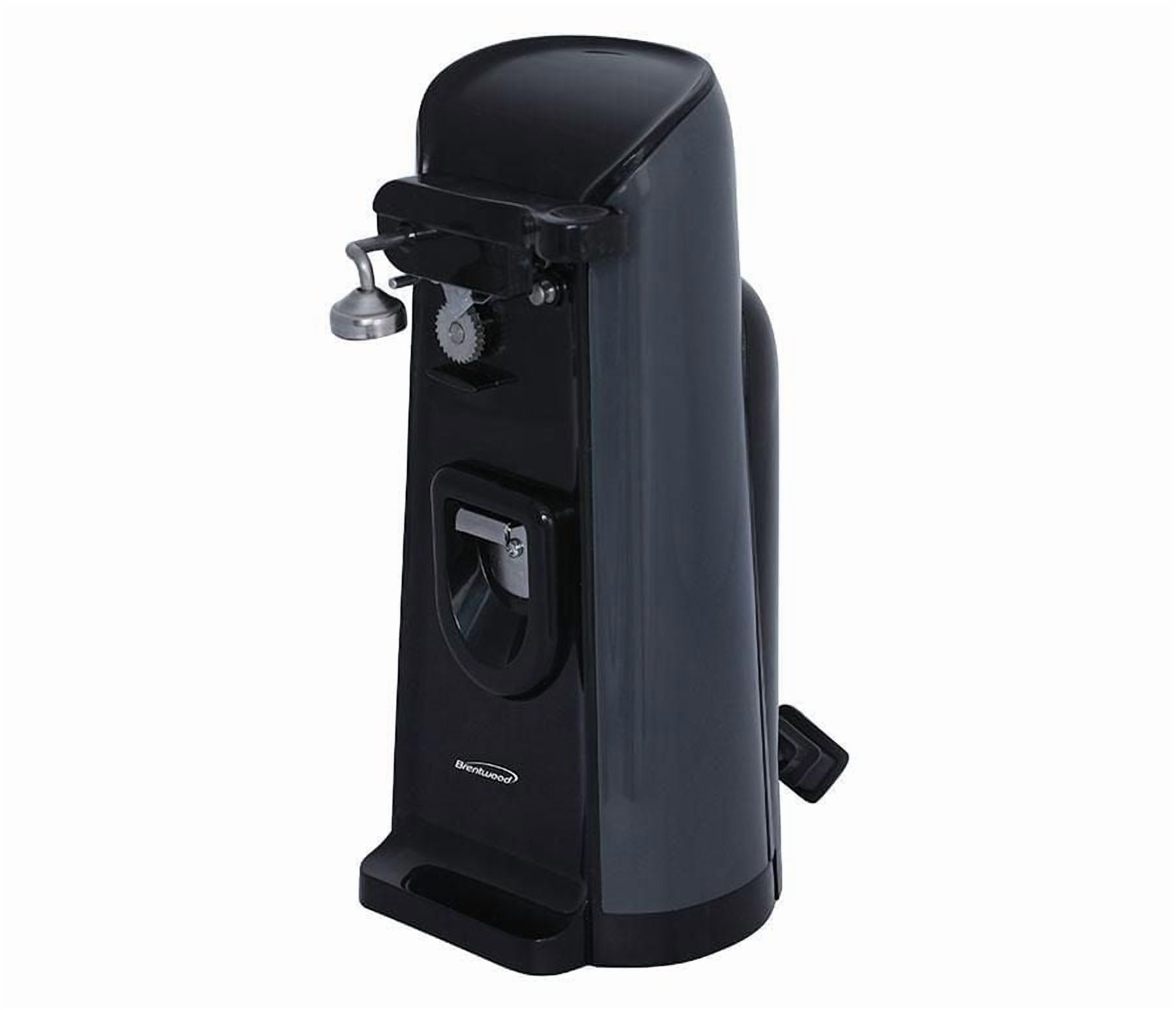 Ouvre-boîte électrique Brentwood avec affûteur de couteau et ouvre-bouteille