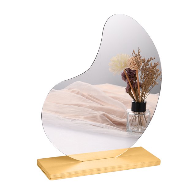 CEHVOM Fashion Irregular Acrylic Mirror Desktop Desktop Makeup Mirror Clearance