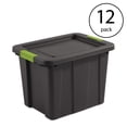 thumbnail image 2 of Sterilite Tuff1 Bac de Rangement en Plastique de 18 Gal avec Loquet et Couvercle (Lot de 12), 2 of 3